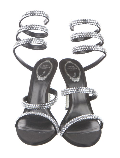 René Caovilla Crystal Crystal Embellishments Sandals