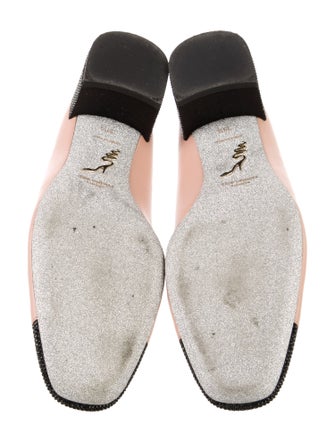 René Caovilla Leather Colorblock Pattern Pumps