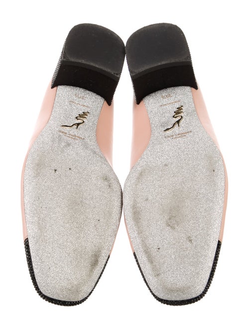 René Caovilla Leather Colorblock Pattern Pumps