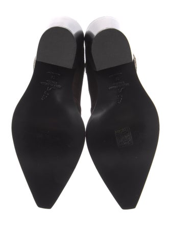 René Caovilla Suede Crystal Embellishments Sock Boots