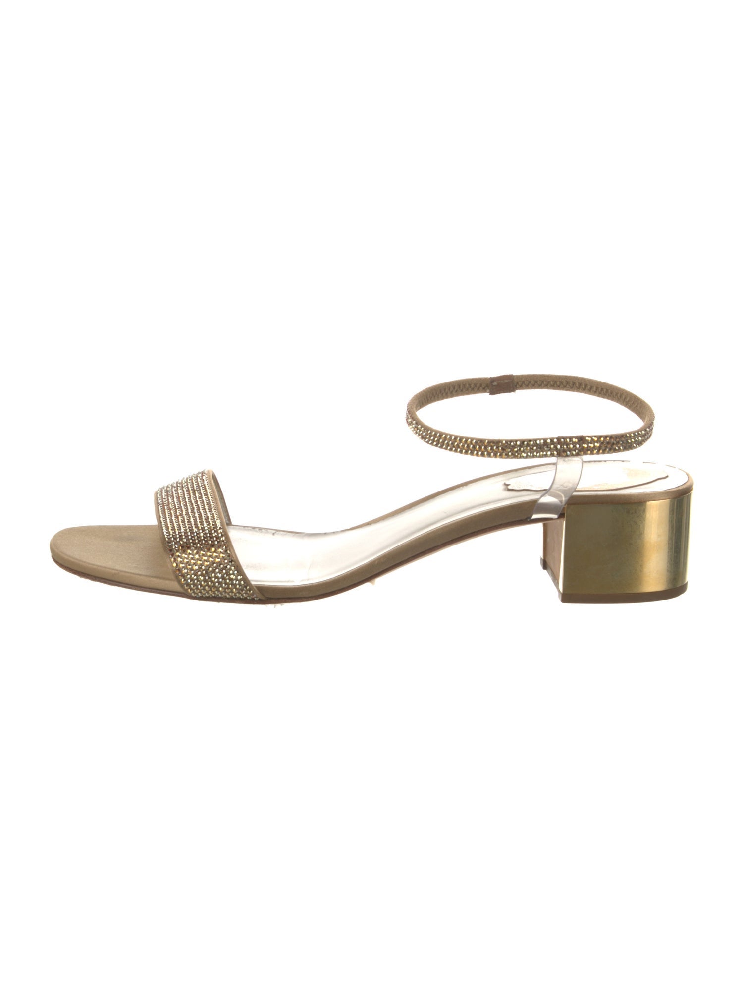 René Caovilla Satin Sandals