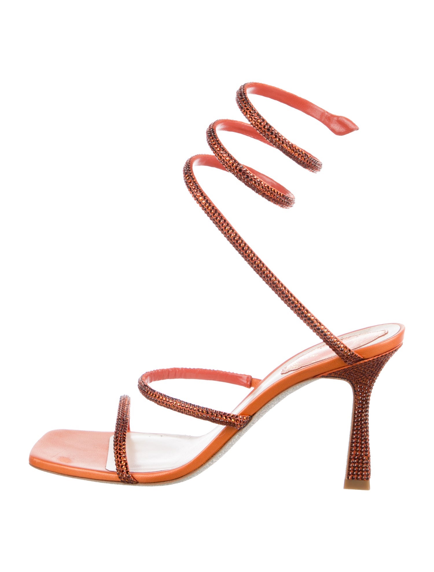 René Caovilla Crystal Crystal Embellishments Sandals