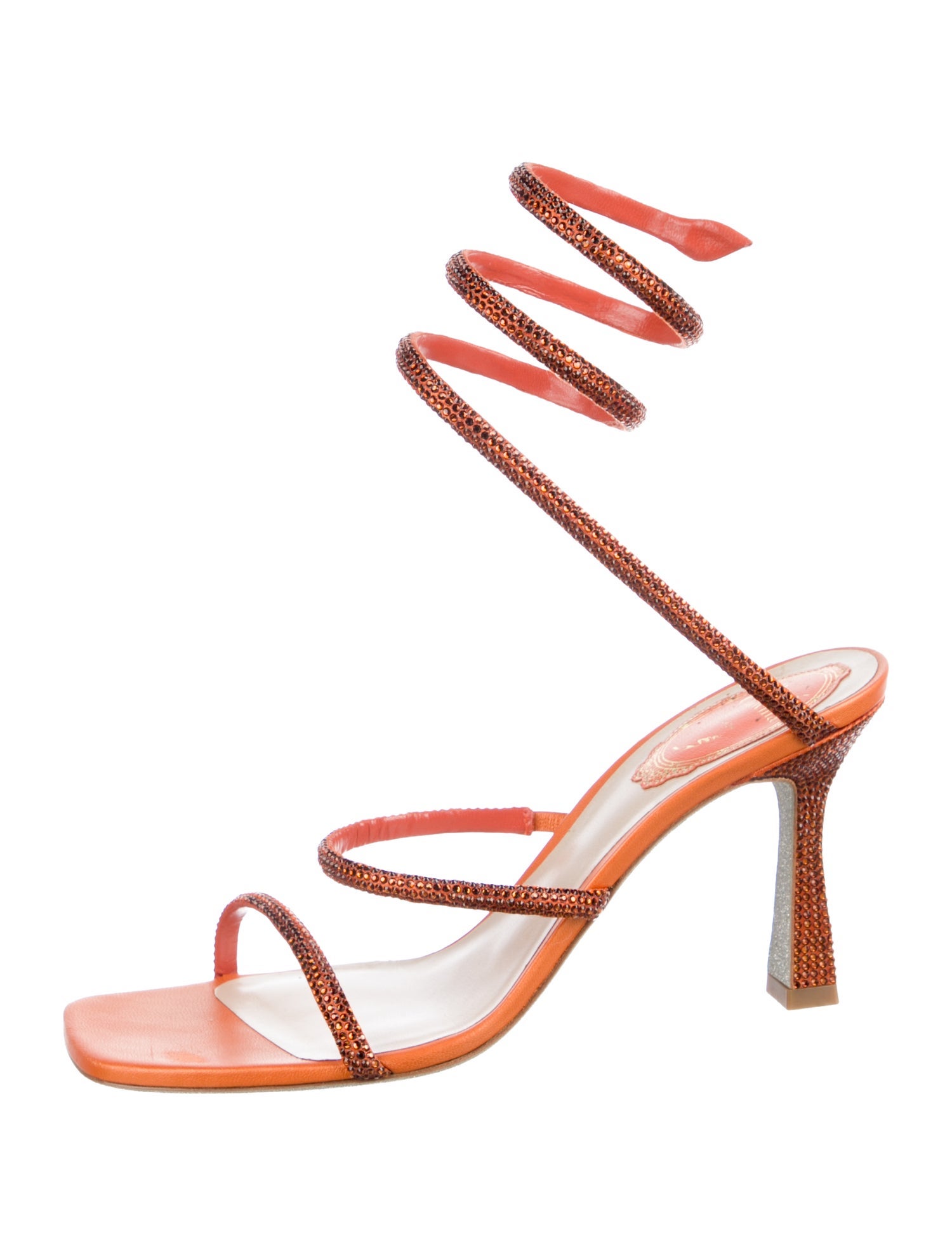 René Caovilla Crystal Crystal Embellishments Sandals