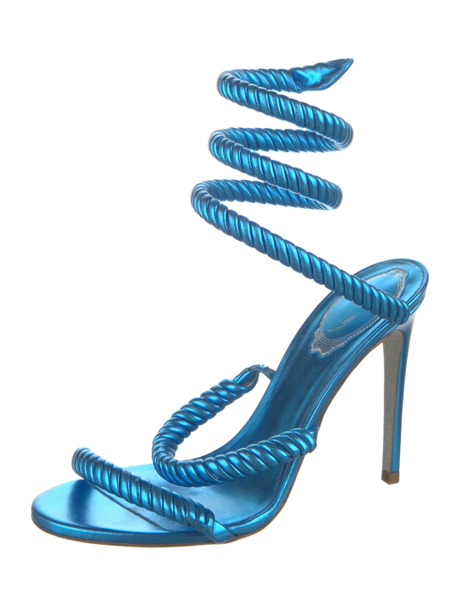 René Caovilla Leather Sandals