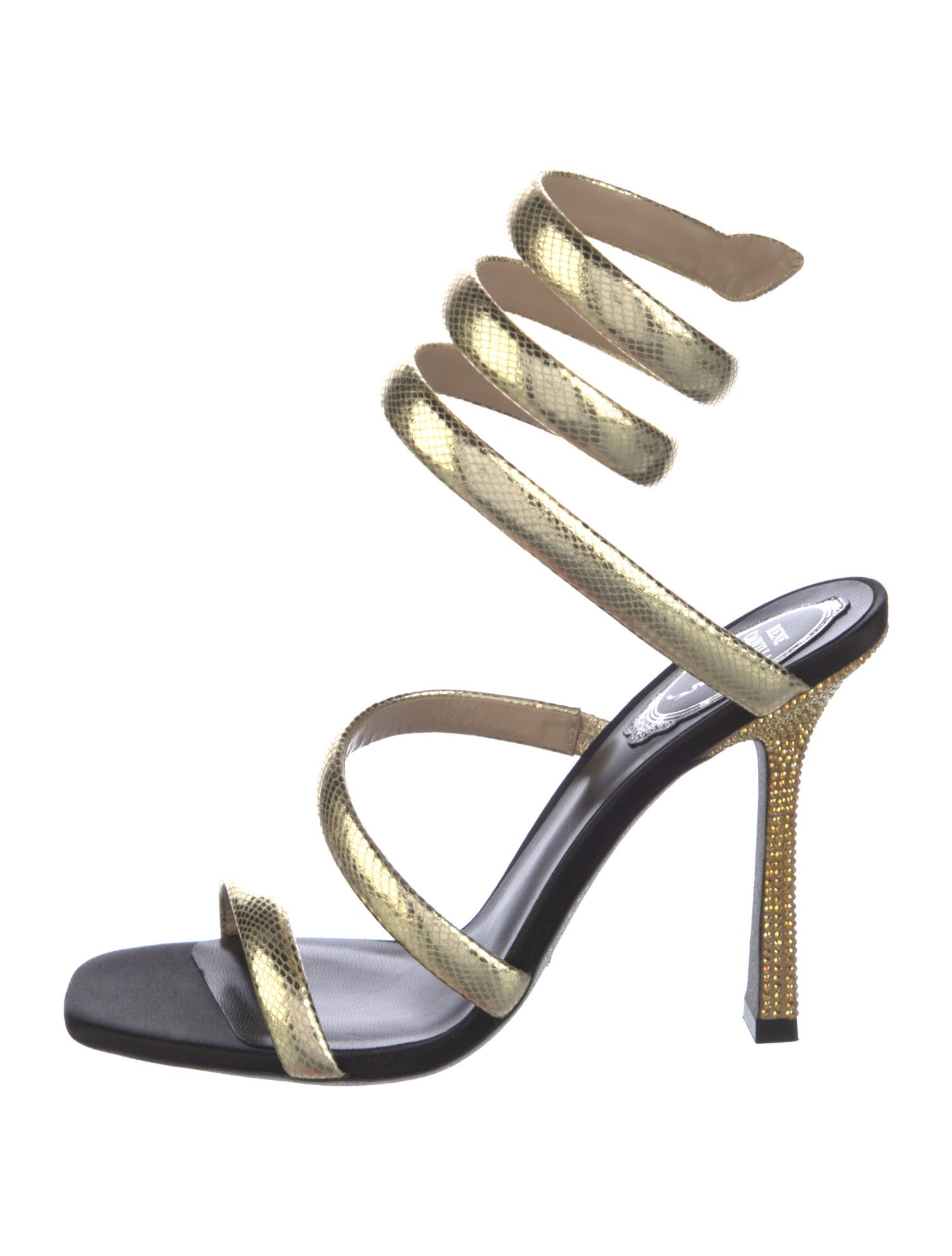 René Caovilla Leather Sandals