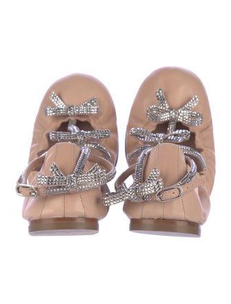 René Caovilla Leather Flats