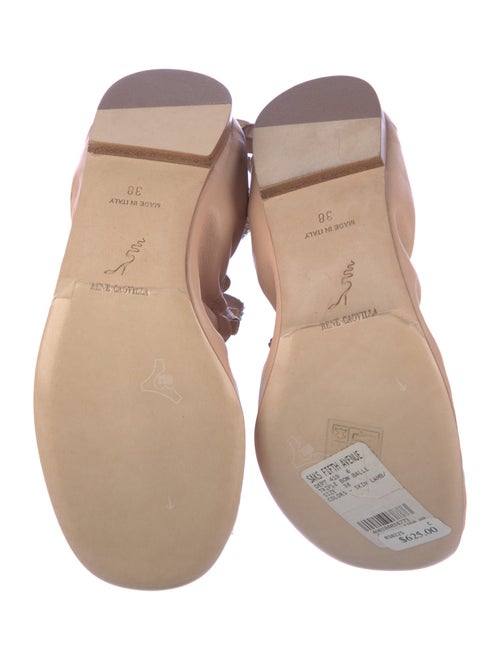 René Caovilla Leather Flats
