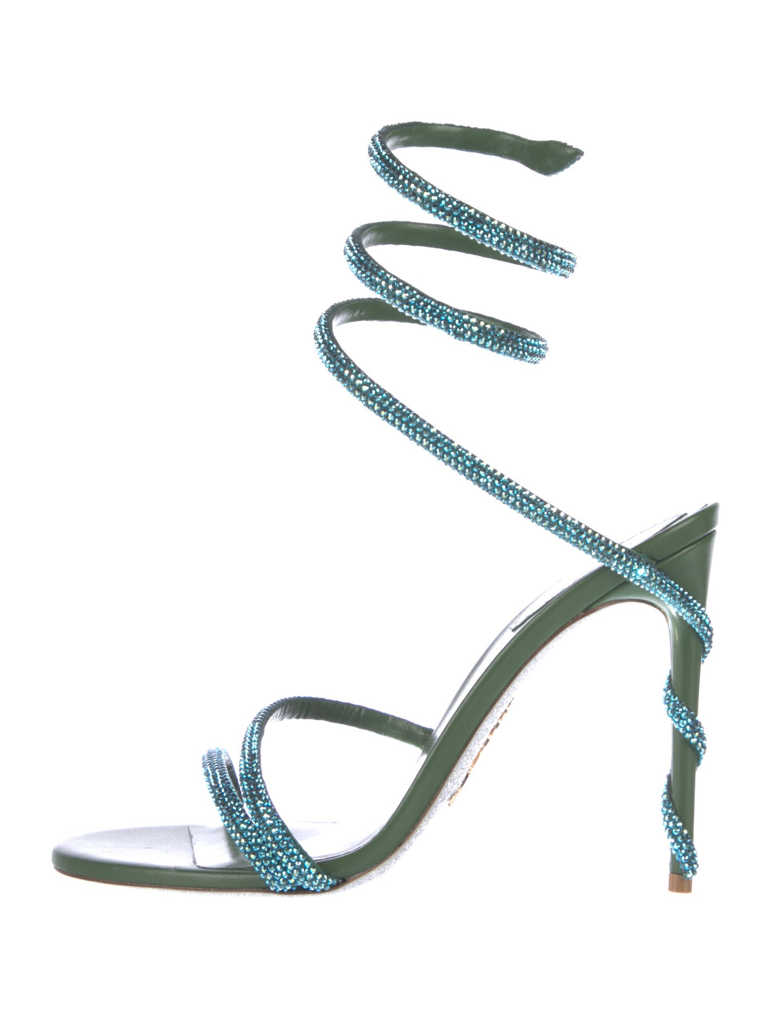 René Caovilla Crystal Crystal Embellishments Sandals