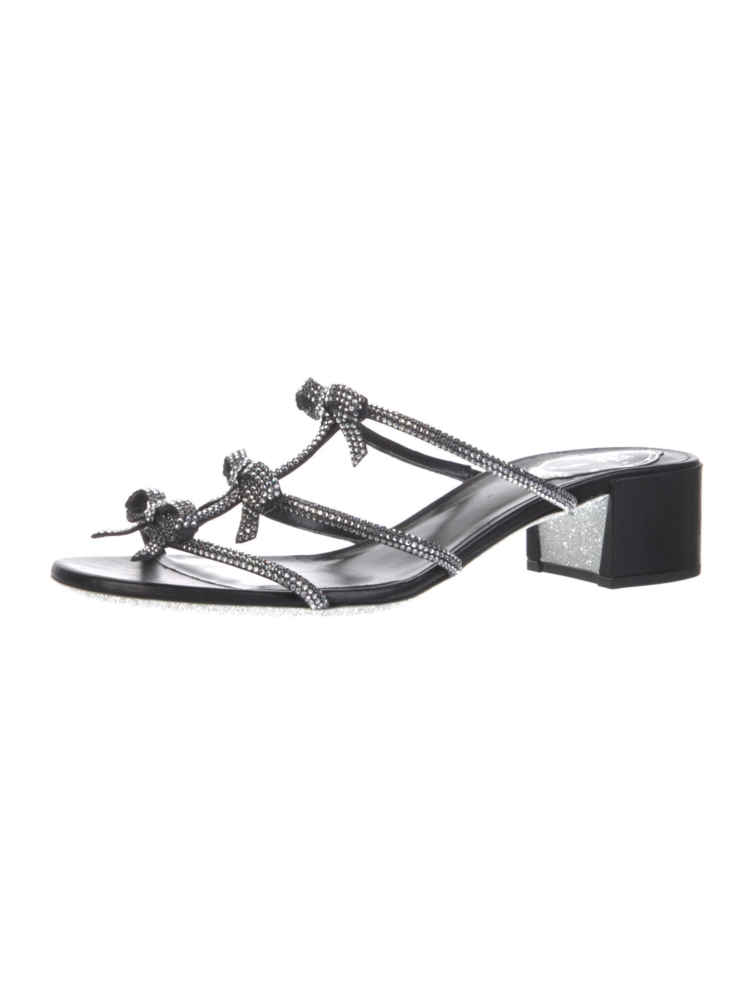 René Caovilla Crystal Slides