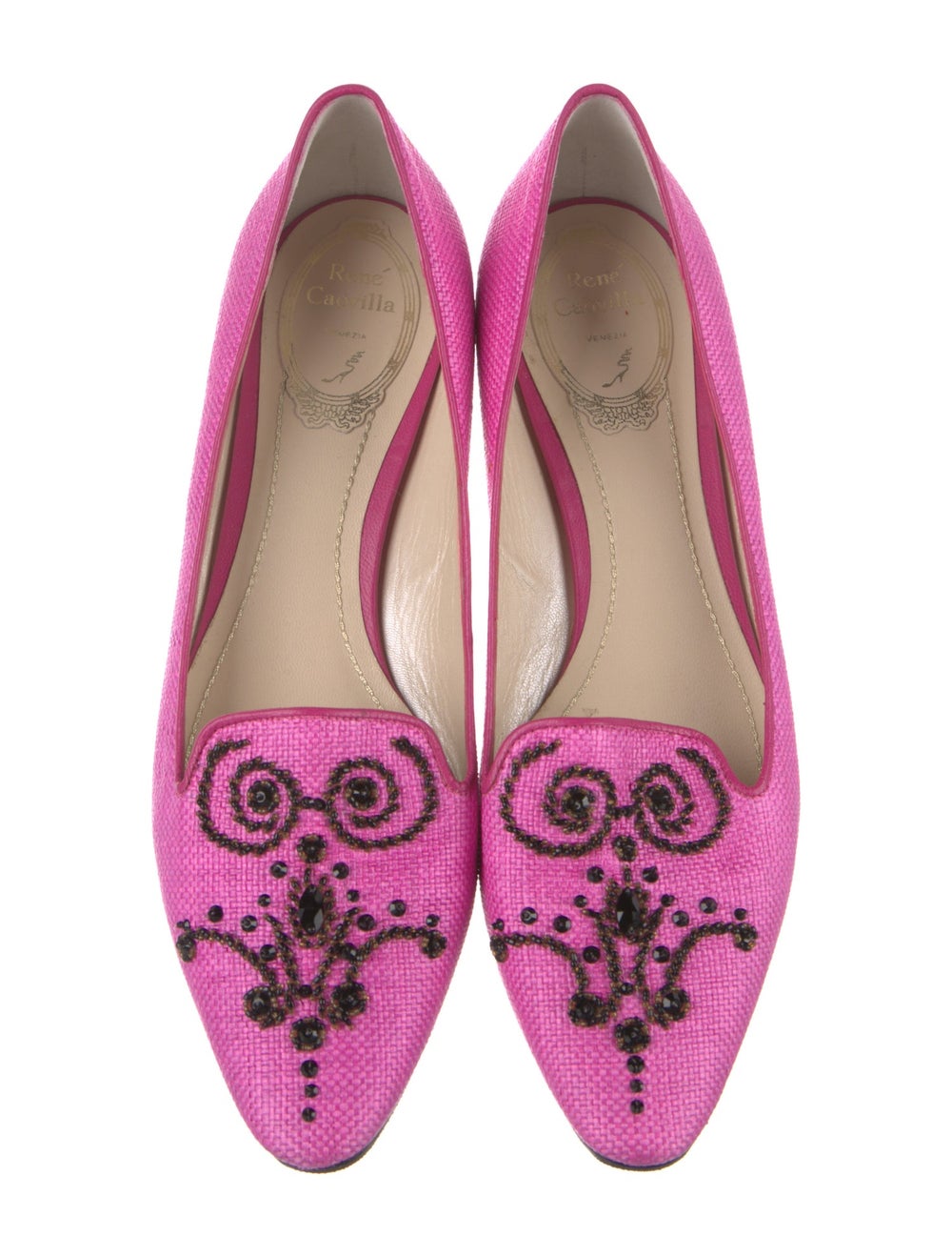 René Caovilla Patterned Crystal Embellishments Lo… - image 3