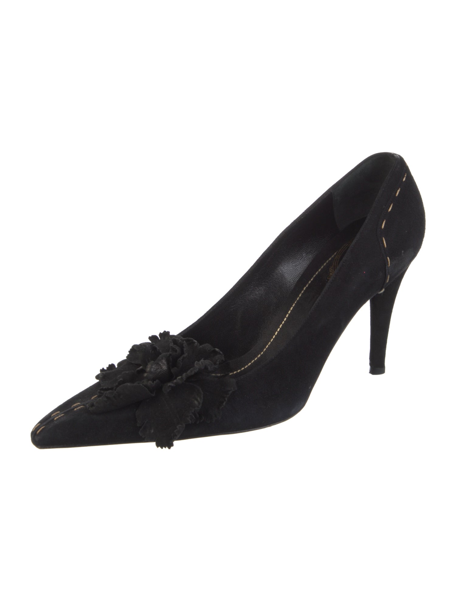 René Caovilla Suede Pumps