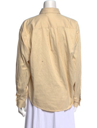 Recreational Habits Striped Long Sleeve Button-Up Top