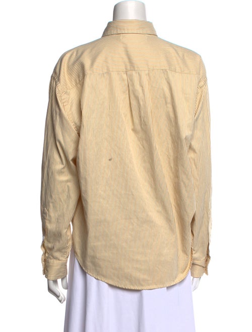 Recreational Habits Striped Long Sleeve Button-Up Top