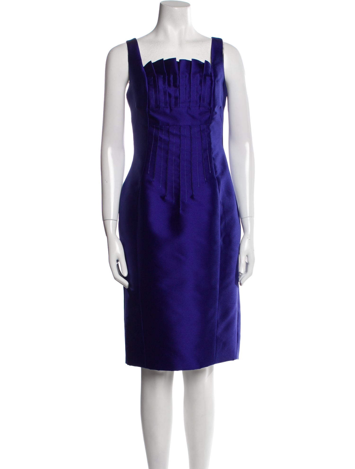 Redux Charles Chang-Lima Square Neckline Knee-Length Dress