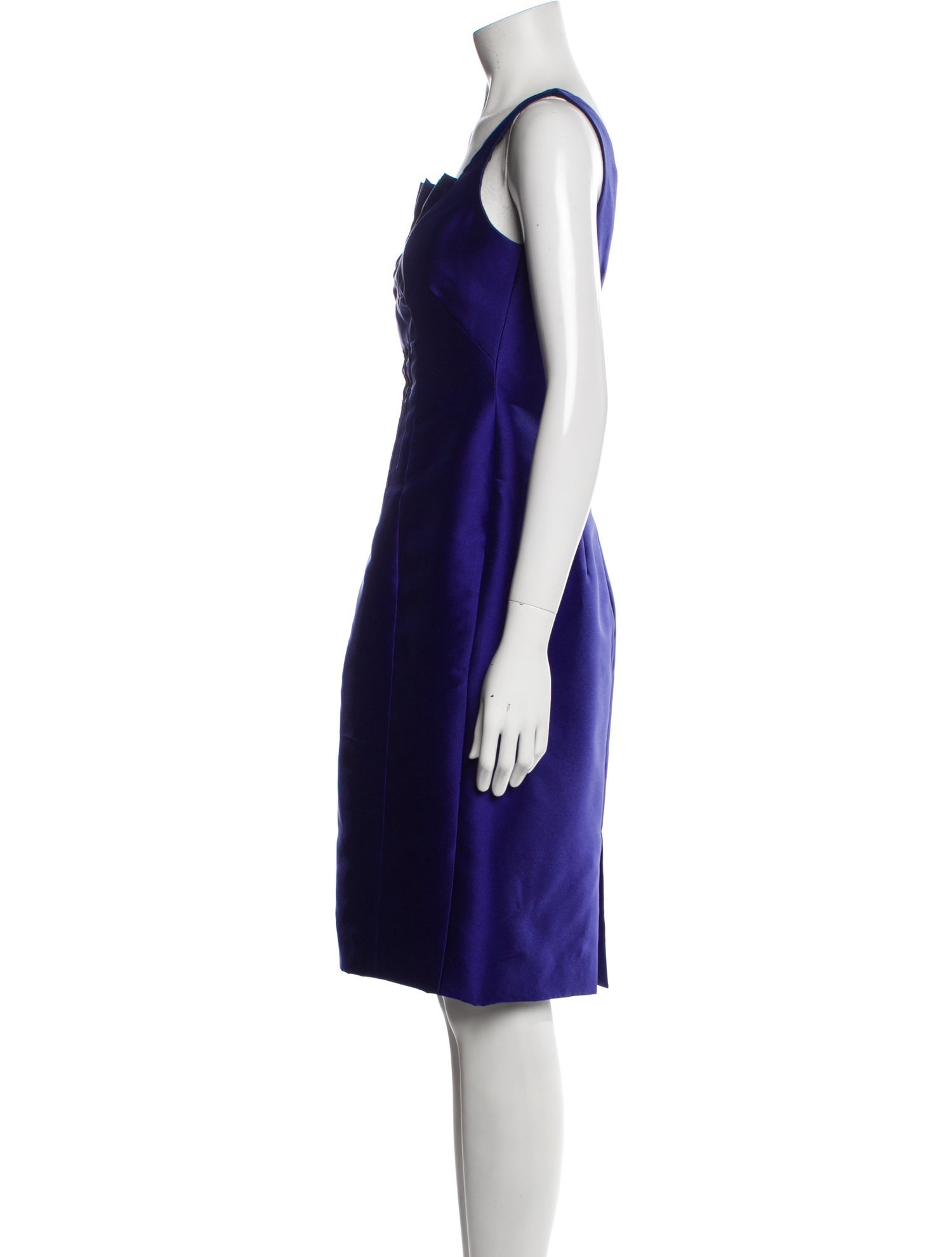 Redux Charles Chang-Lima Square Neckline Knee-Length Dress