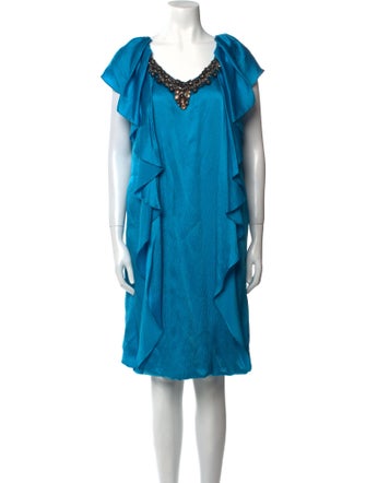 Redux Charles Chang-Lima Silk Midi Length Dress