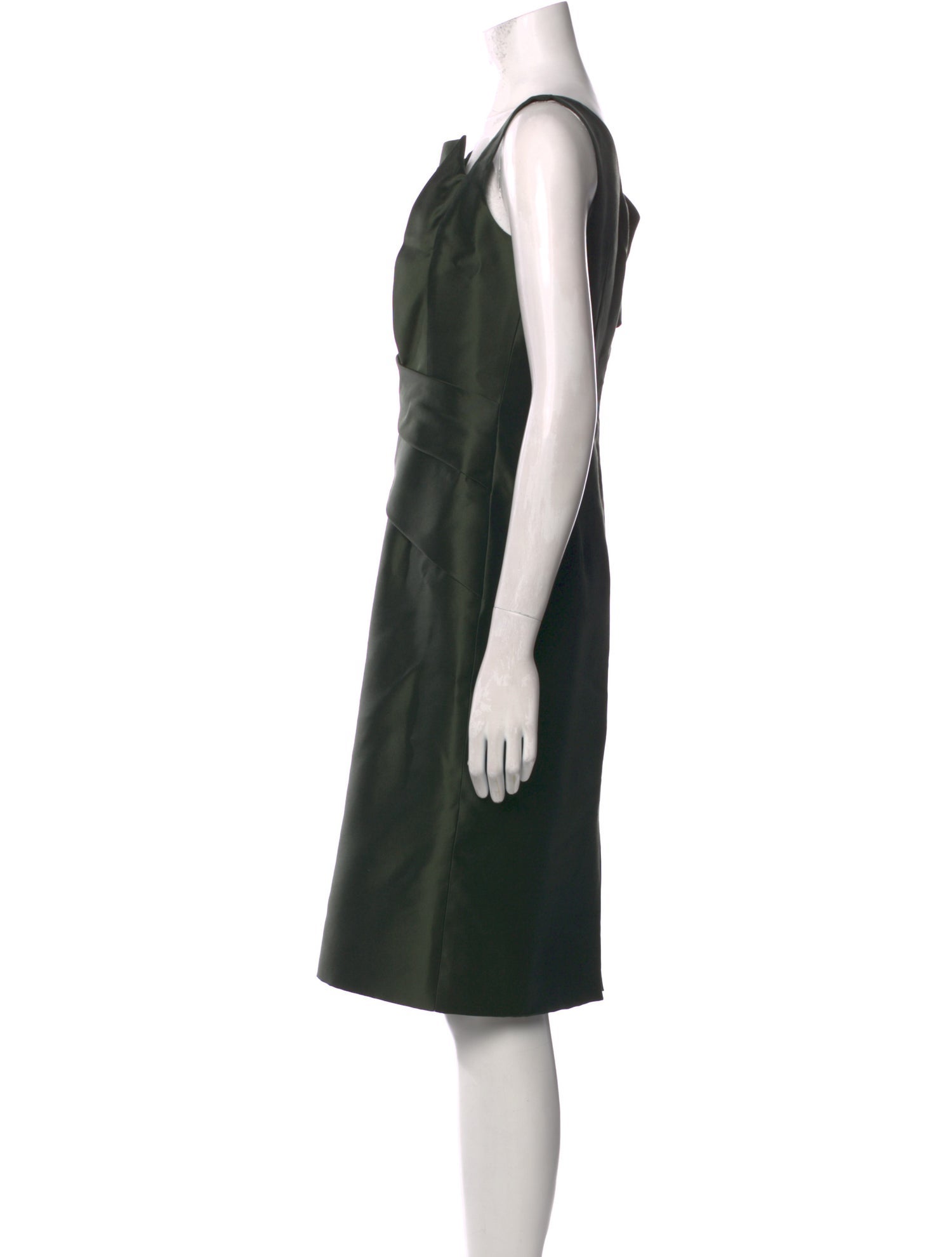 Redux Charles Chang-Lima Wool Knee-Length Dress