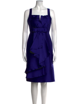 Redux Charles Chang-Lima Square Neckline Knee-Length Dress