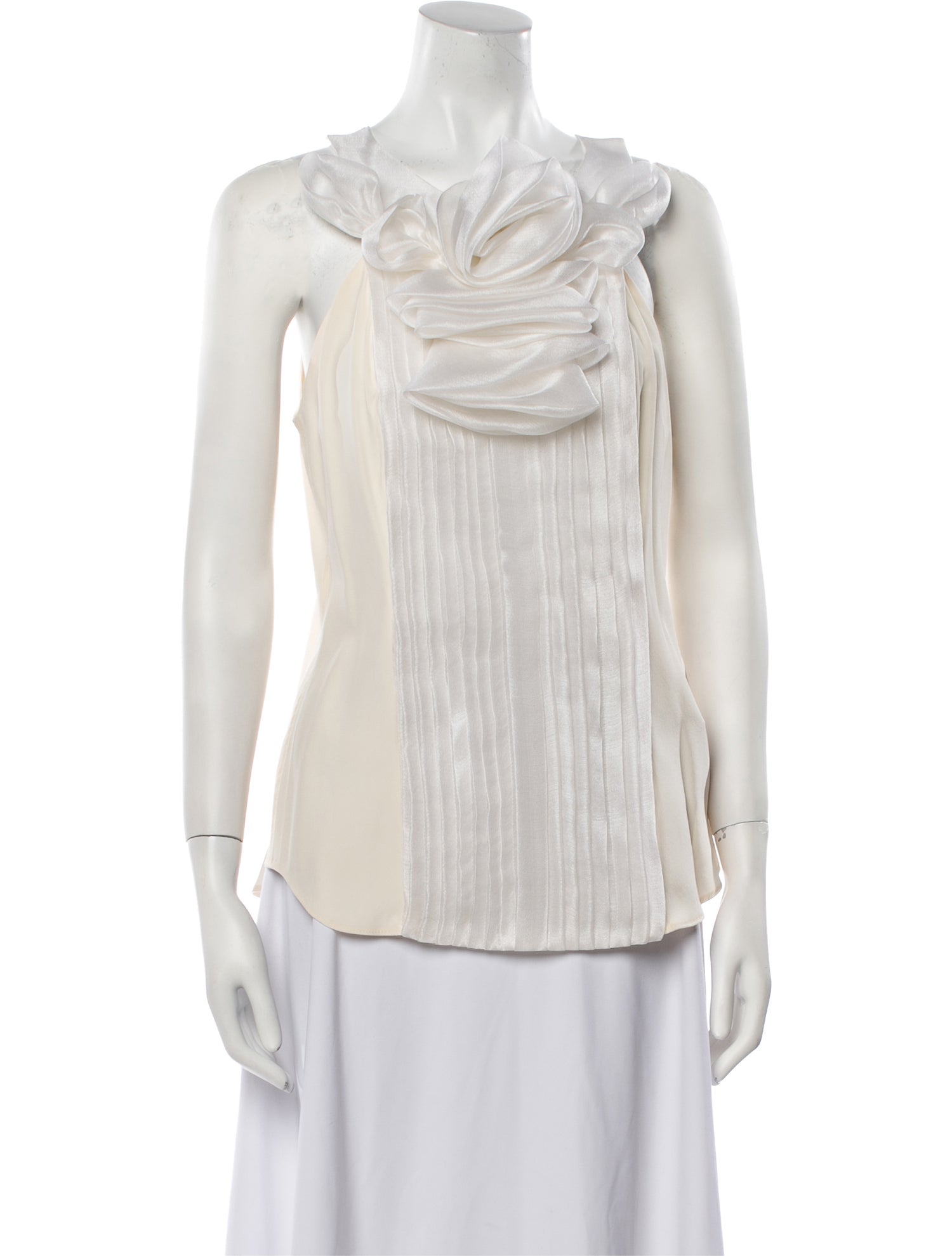Redux Charles Chang-Lima Silk Cowl Neck Blouse w/ Tags