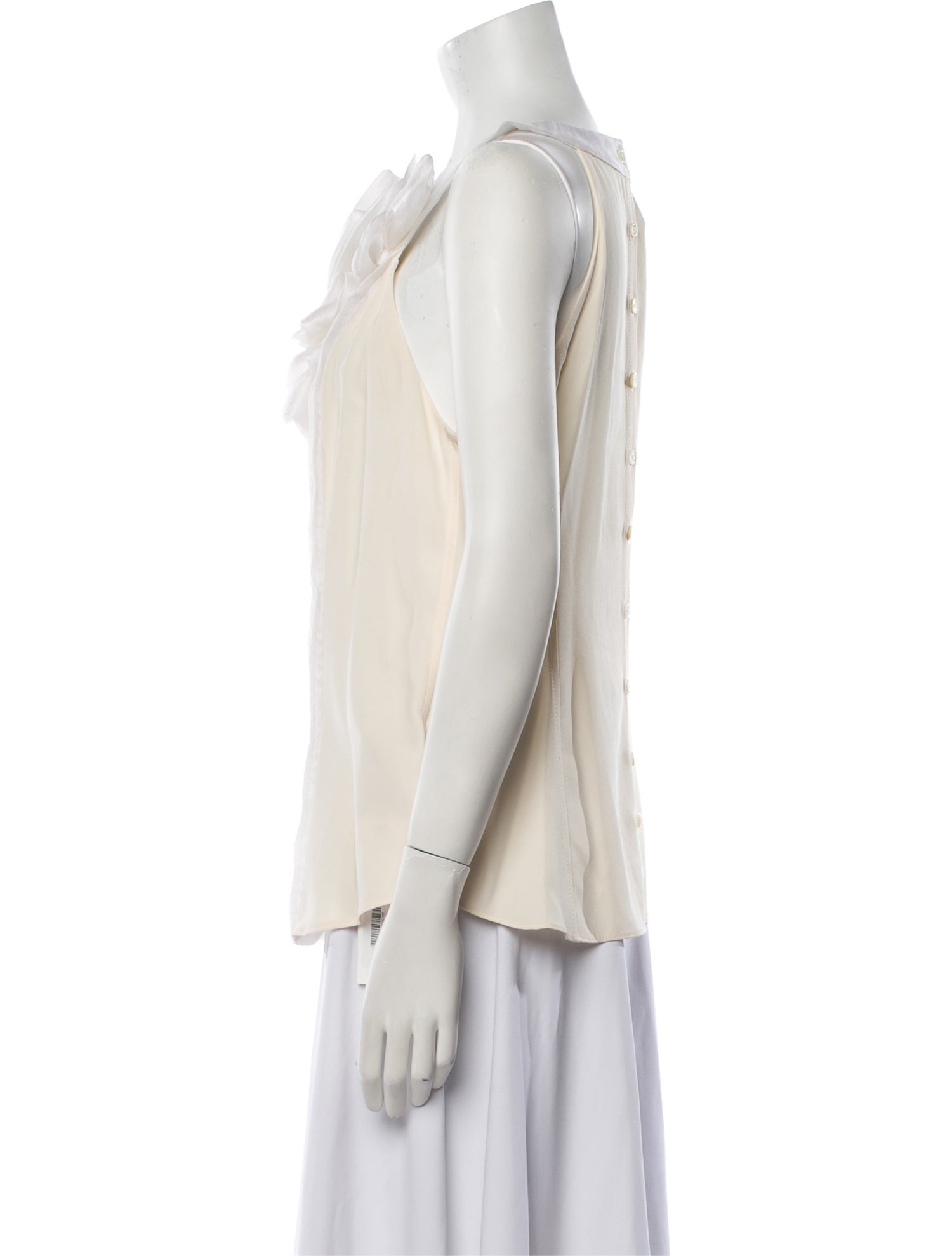 Redux Charles Chang-Lima Silk Cowl Neck Blouse w/ Tags