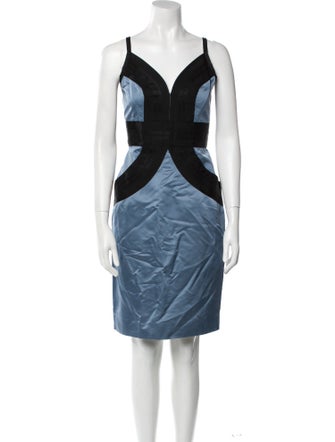 Redux Charles Chang-Lima Silk Knee-Length Dress