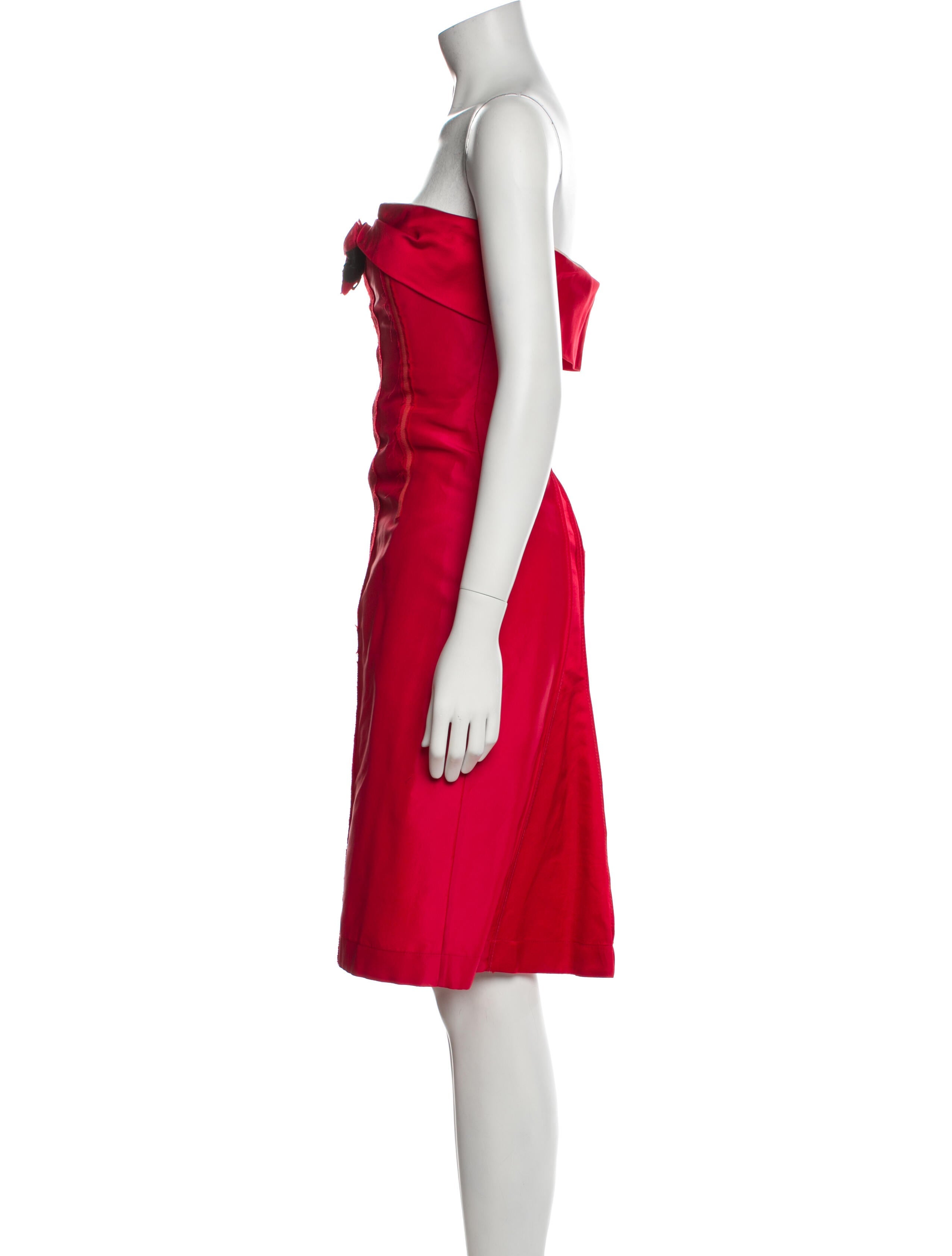 Redux Charles Chang-Lima Strapless Mini Dress