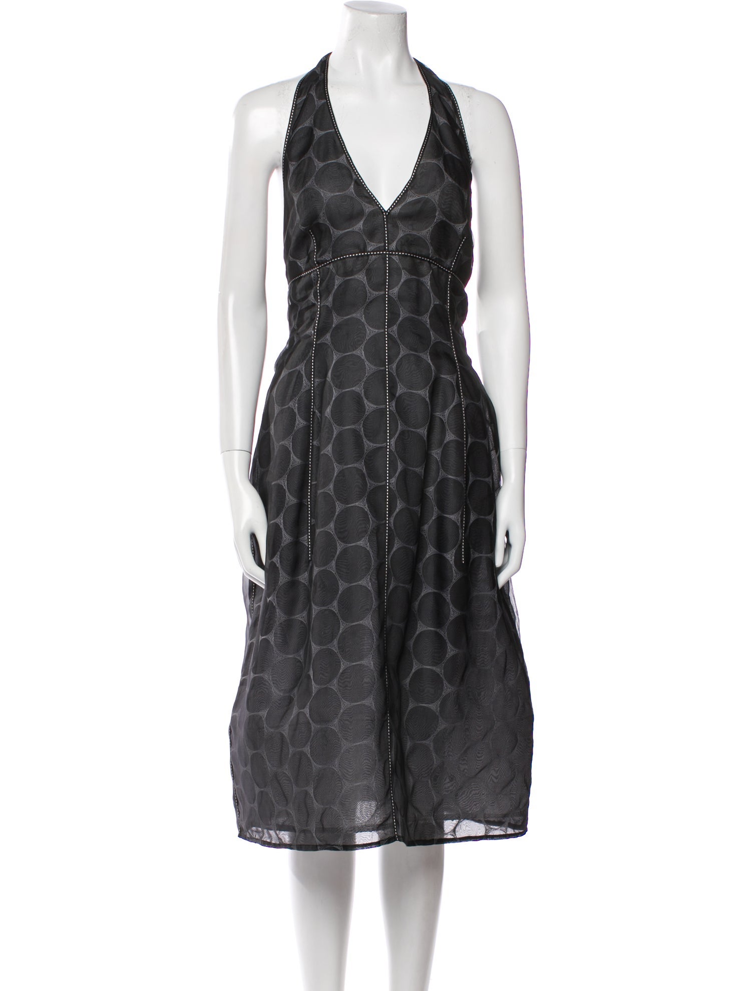 Redux Charles Chang-Lima Silk Midi Length Dress