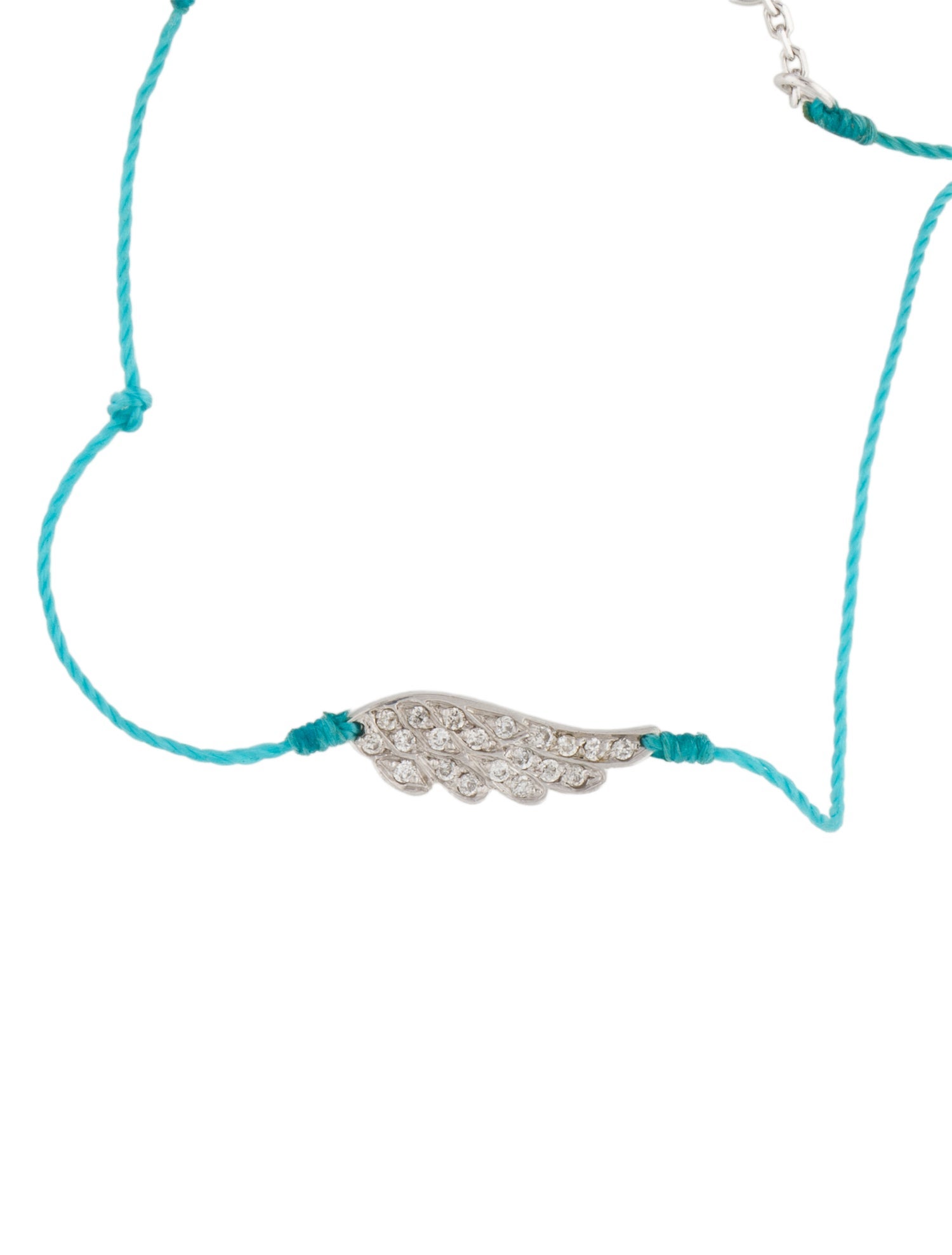 Redline 18K Diamond Wing Cord Bracelet