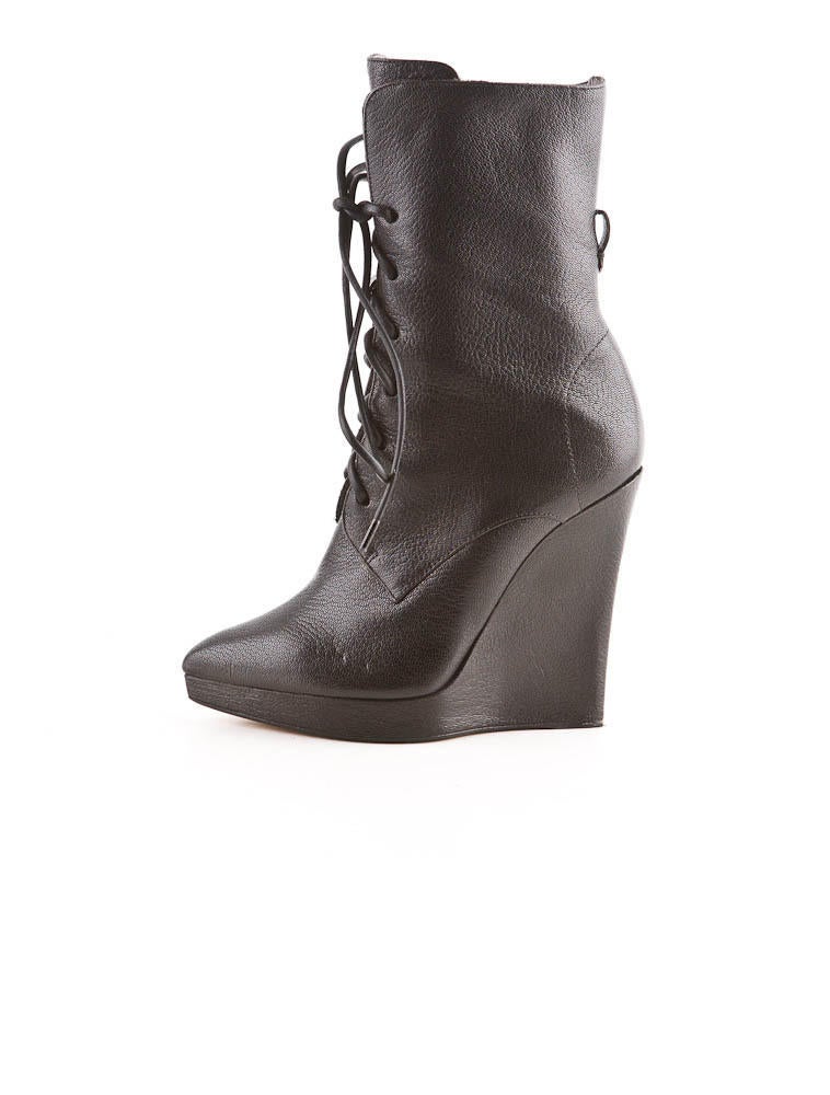 Reed Krakoff Leather Wedge Boots