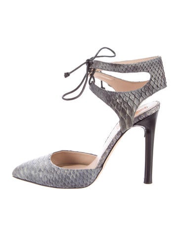 Reed Krakoff Embossed Pointed-Toe Pumps