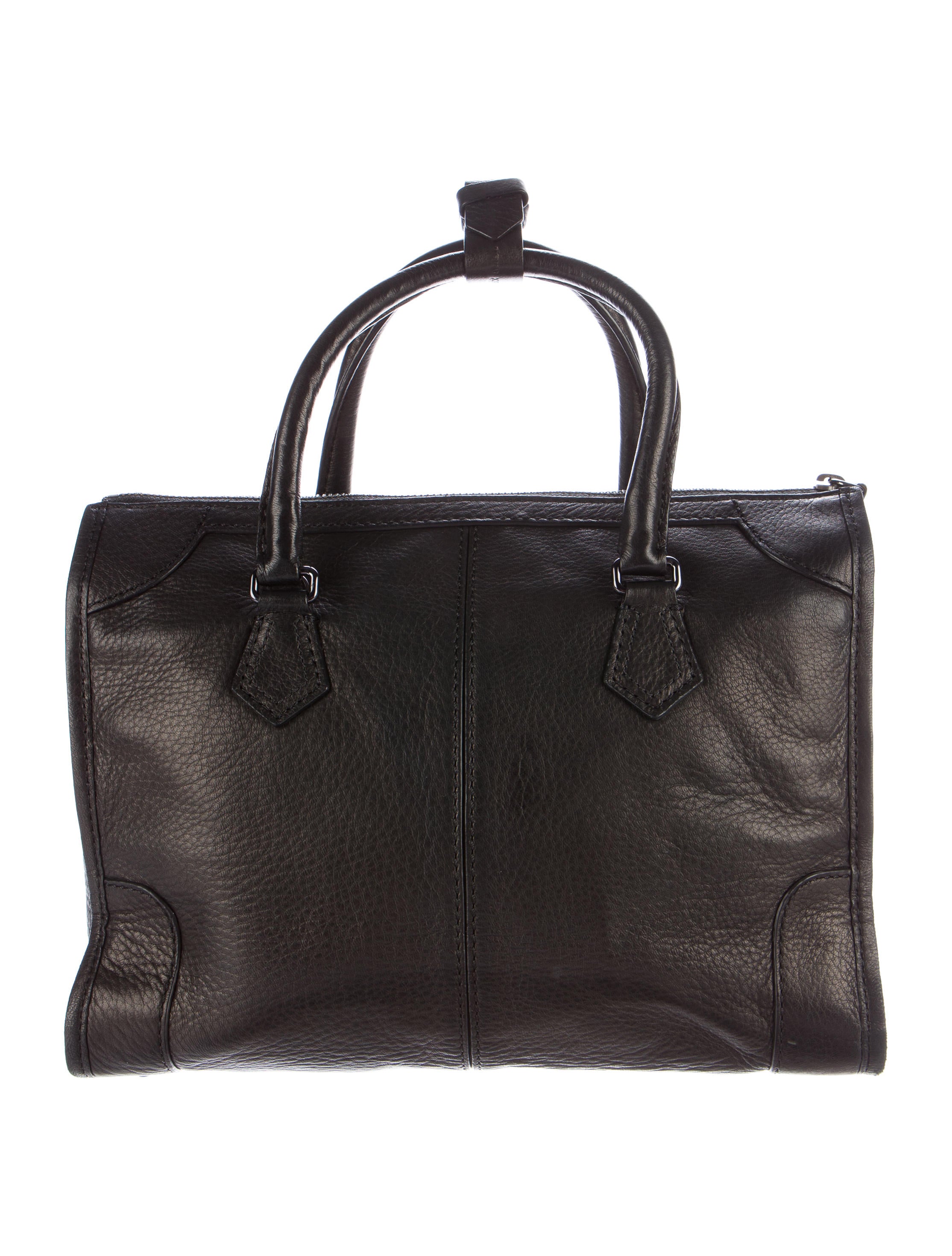 kris pebbled leather satchel