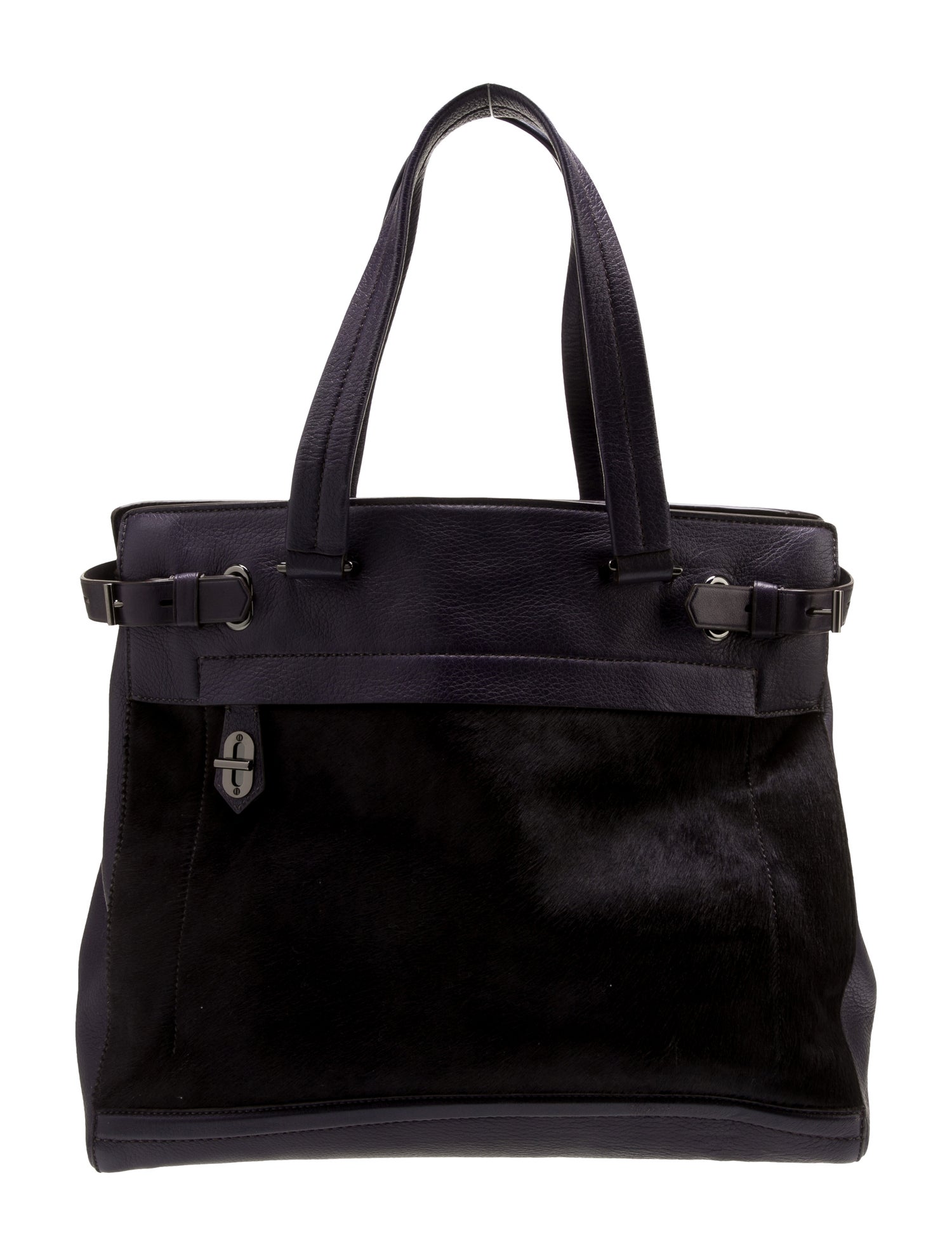 Reed Krakoff PonyHair Leather Tote Blue Totes, Handbags REE46575