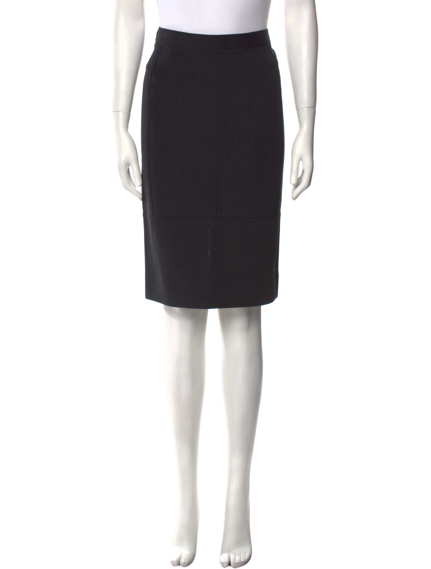 Reed Krakoff Raw-Edge Trim Knee-Length Skirt