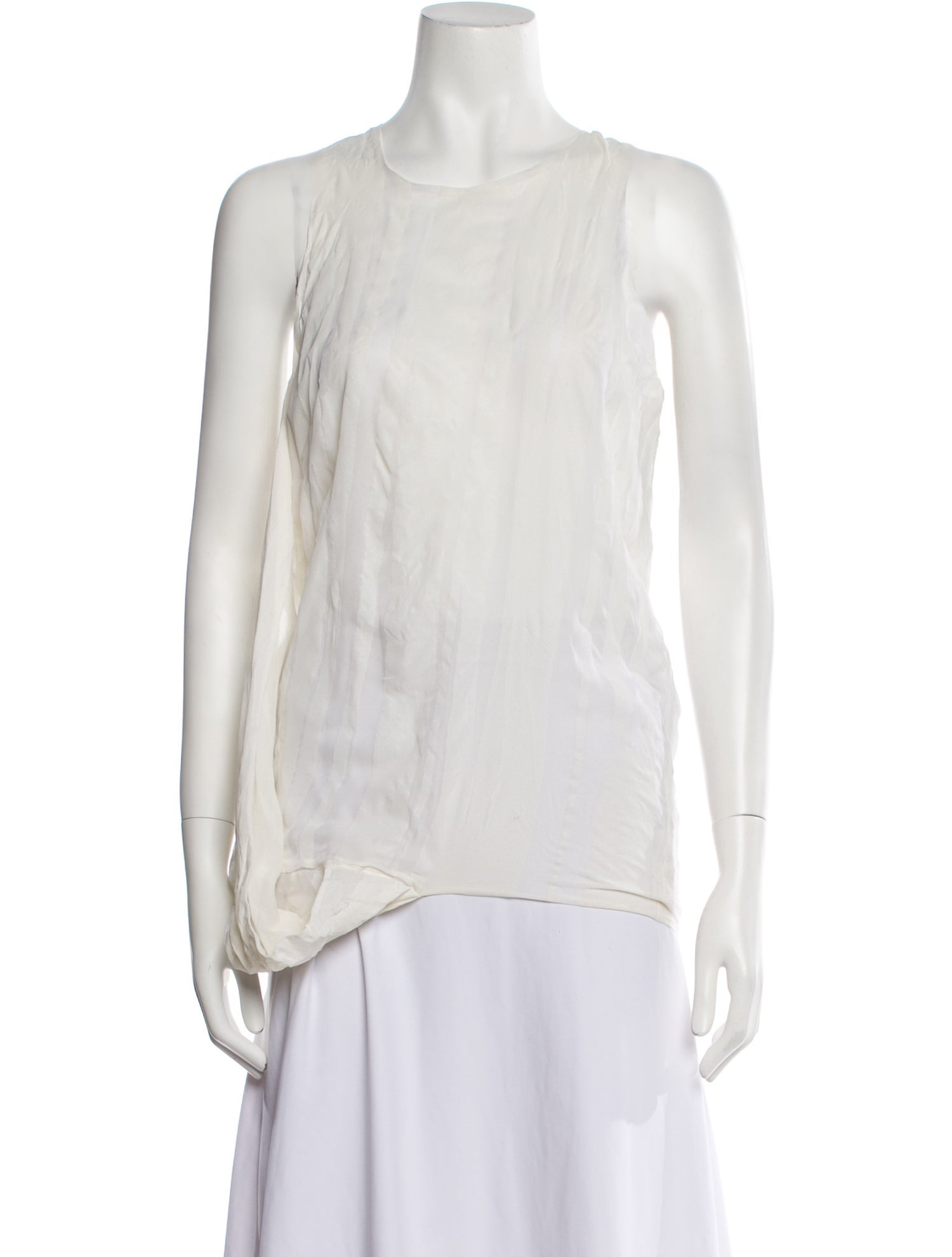 Reed Krakoff Silk Crew Neck Top