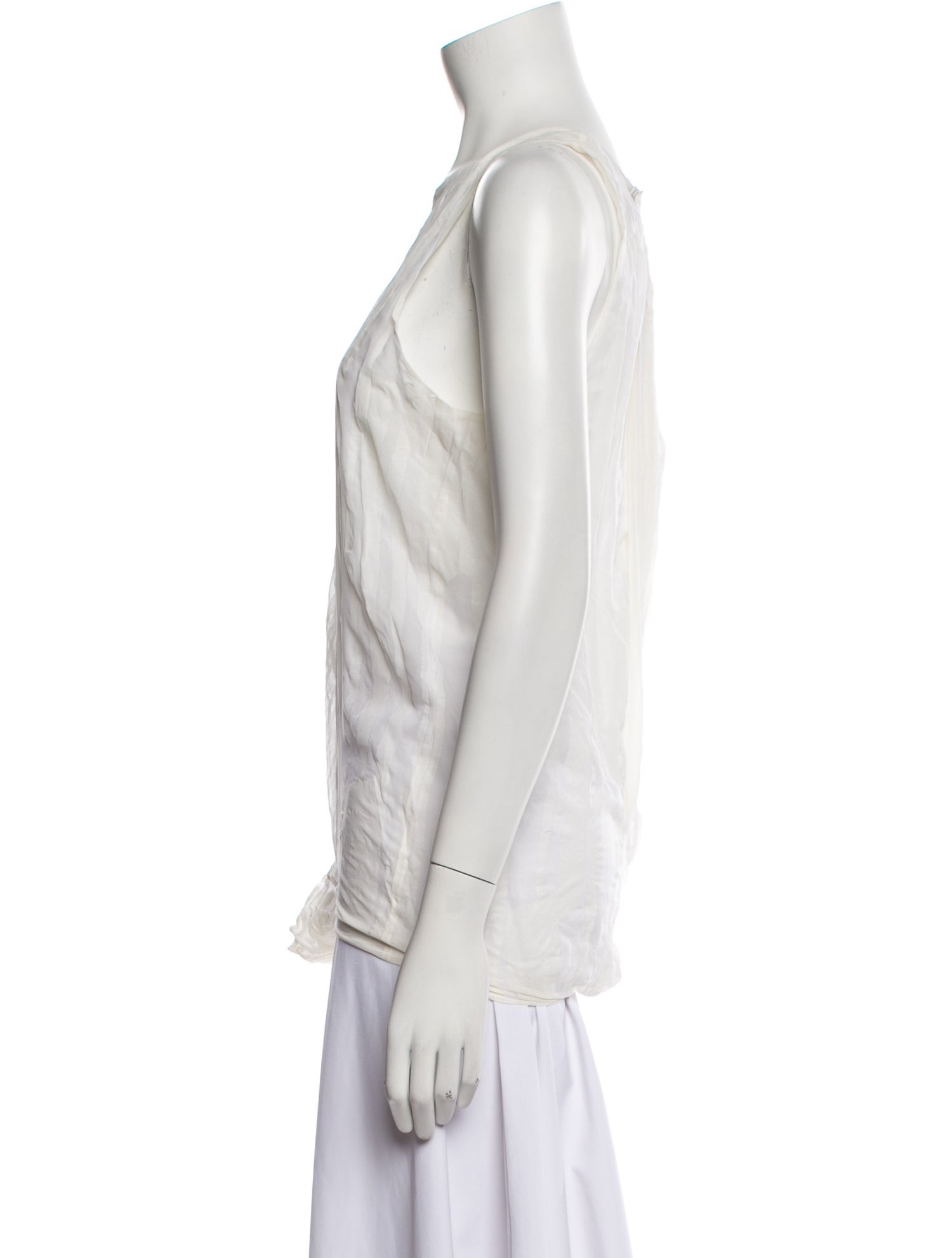 Reed Krakoff Silk Crew Neck Top