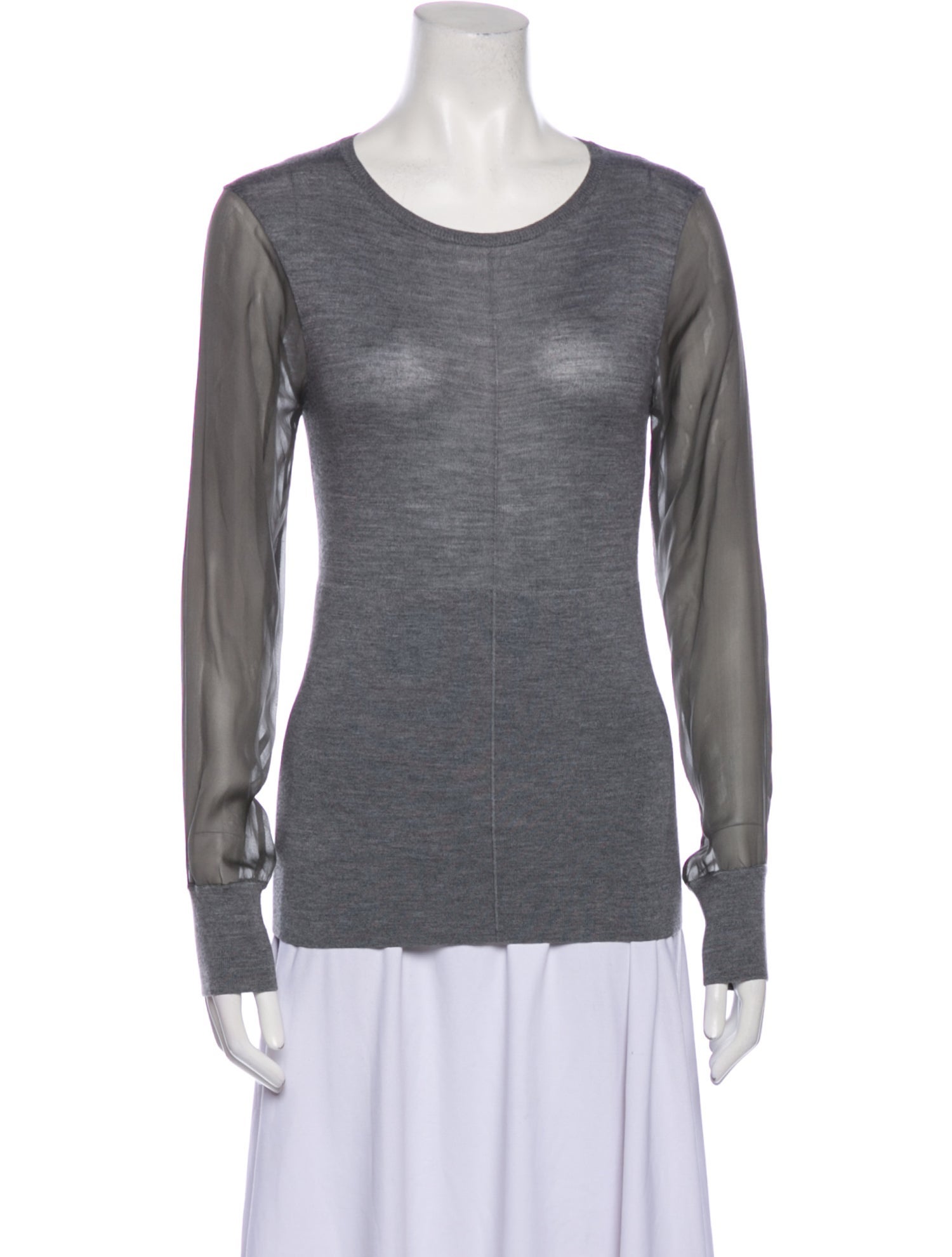 Reed Krakoff Merino Wool Scoop Neck Sweatshirt