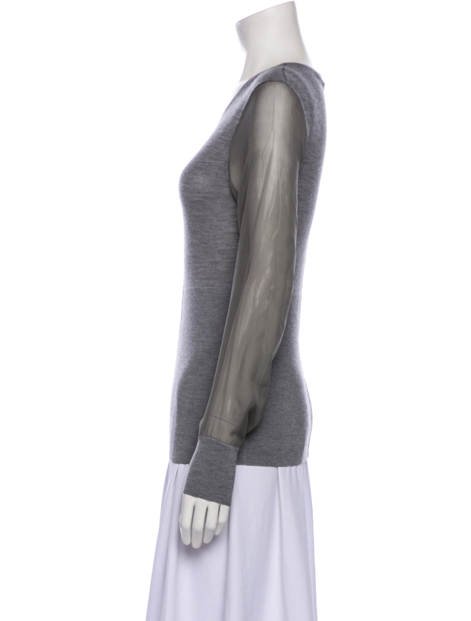 Reed Krakoff Merino Wool Scoop Neck Sweatshirt