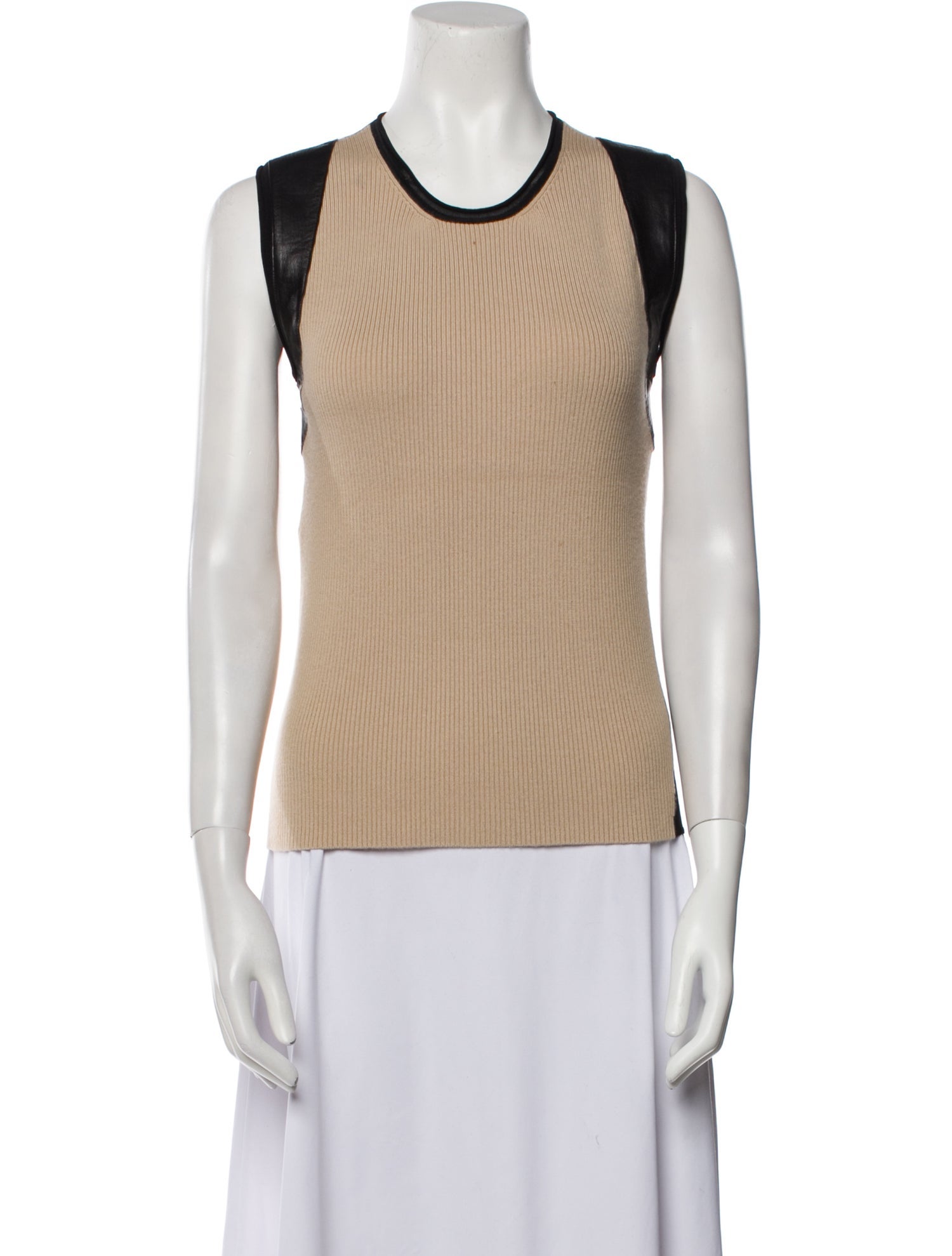 Reed Krakoff Cashmere Colorblock Pattern Top