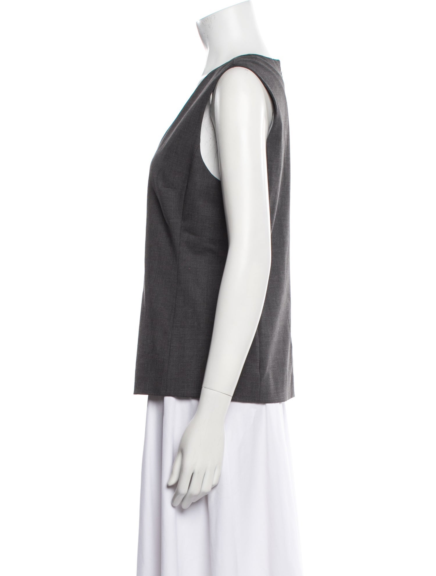 Reed Krakoff Virgin Wool V-Neck Top