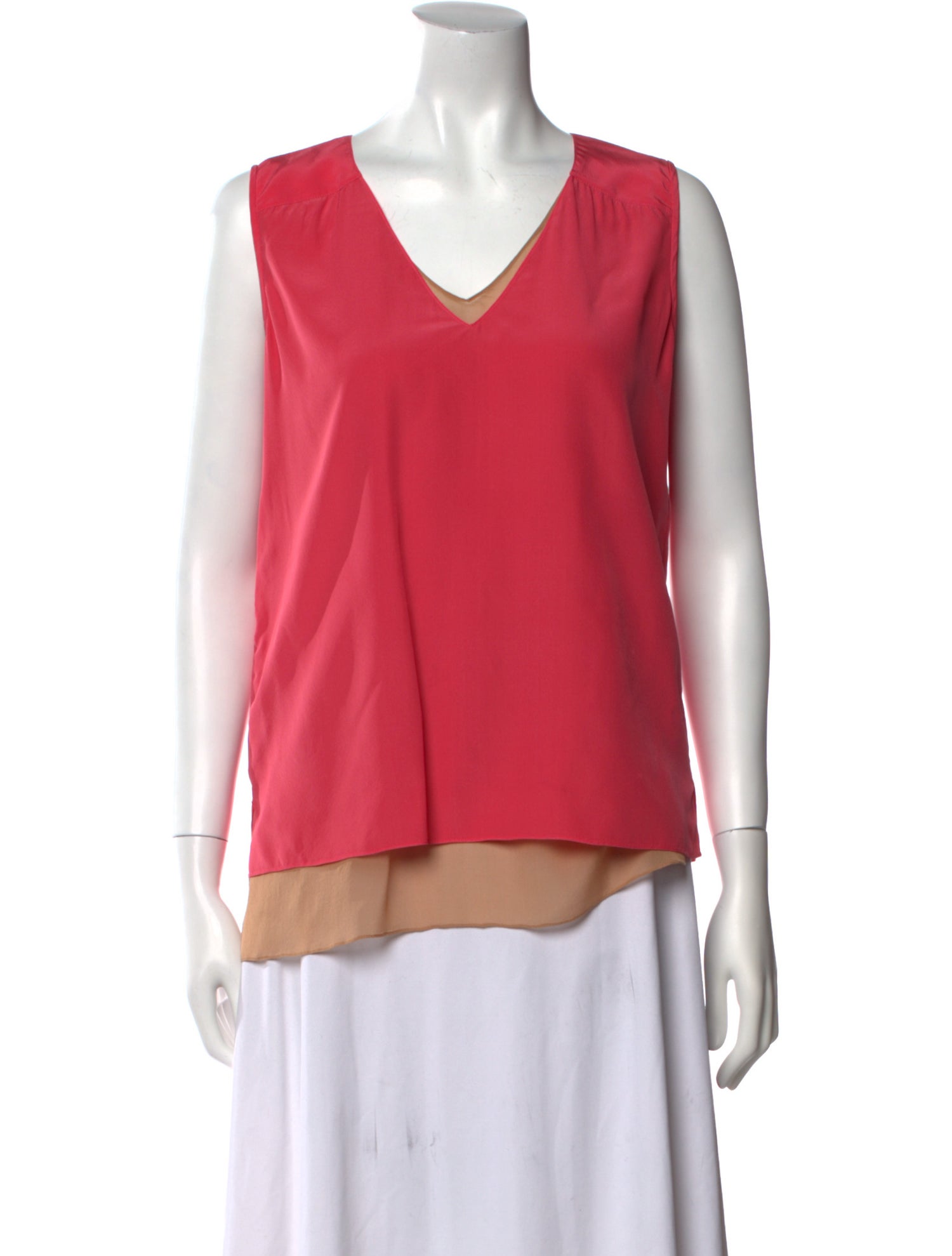 Reed Krakoff Silk V-Neck Top