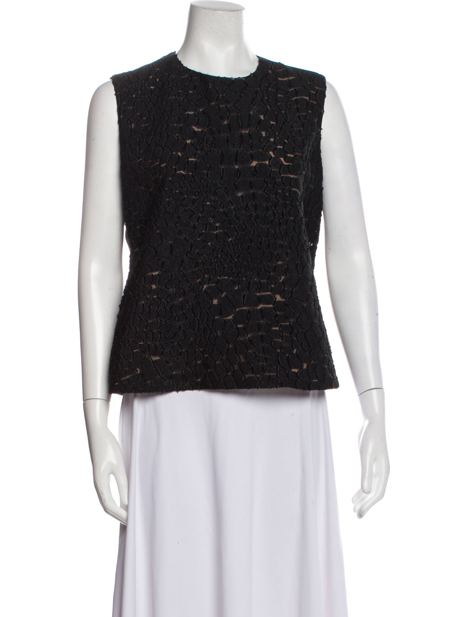 Reed Krakoff Crew Neck Sleeveless Top
