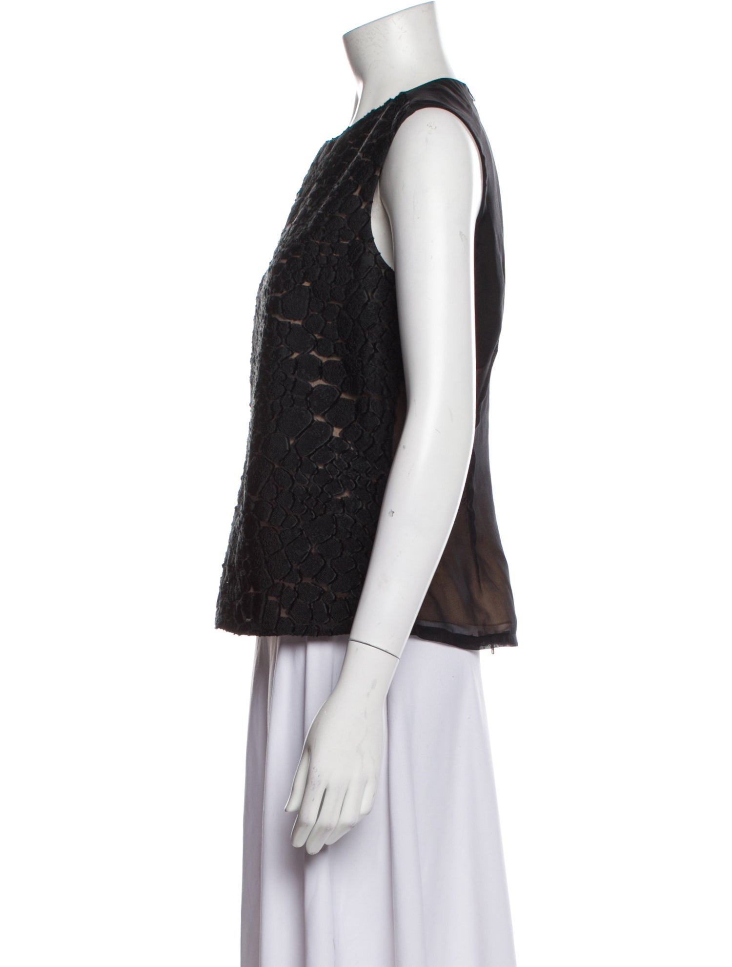 Reed Krakoff Crew Neck Sleeveless Top