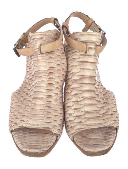 Reed Krakoff Python Animal Print Slingback Pumps