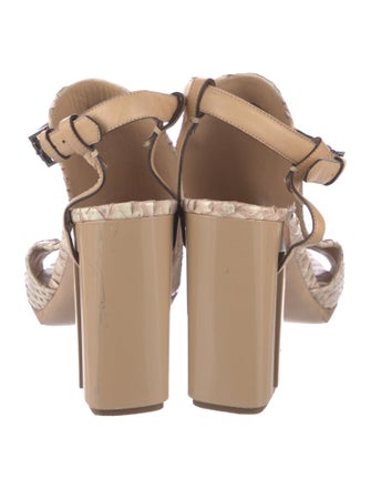 Reed Krakoff Python Animal Print Slingback Pumps