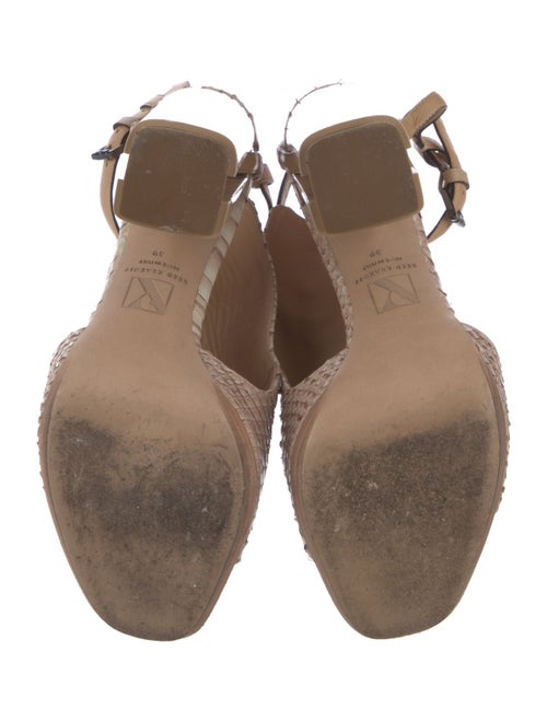 Reed Krakoff Python Animal Print Slingback Pumps