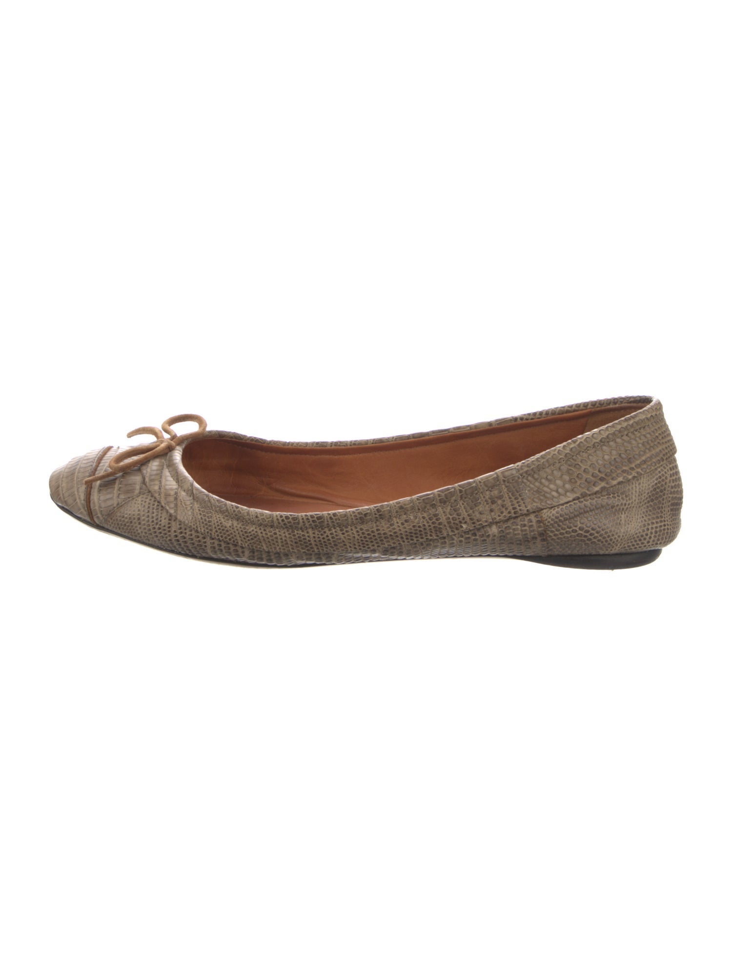 Reed Krakoff Leather Printed Ballet Flats