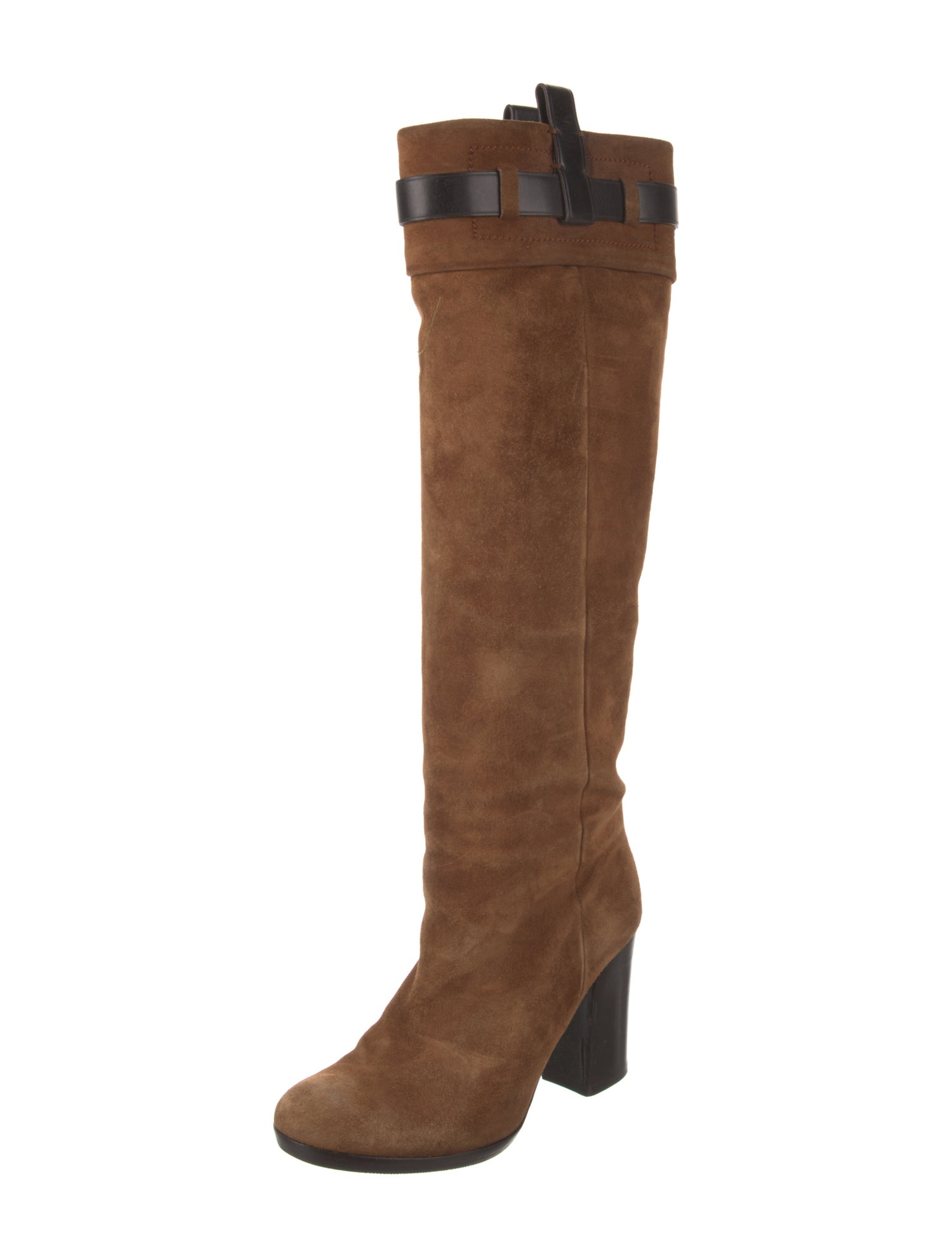 Reed Krakoff Suede Leather Trim Embellishment Boots