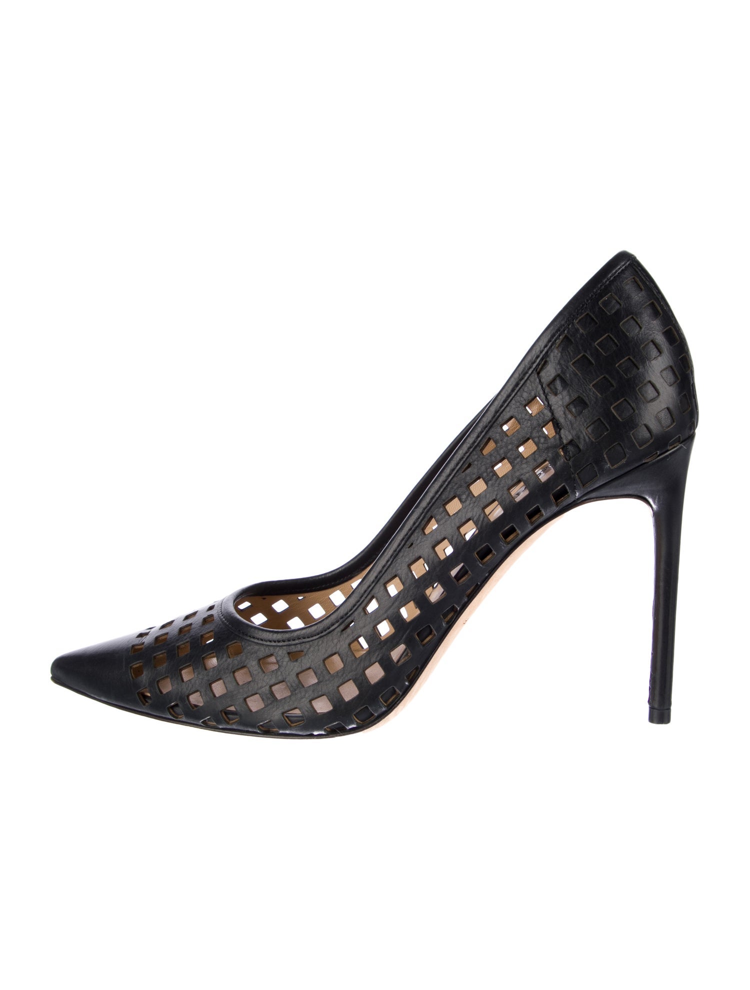 Reed Krakoff Leather Lasercut Accents Pumps