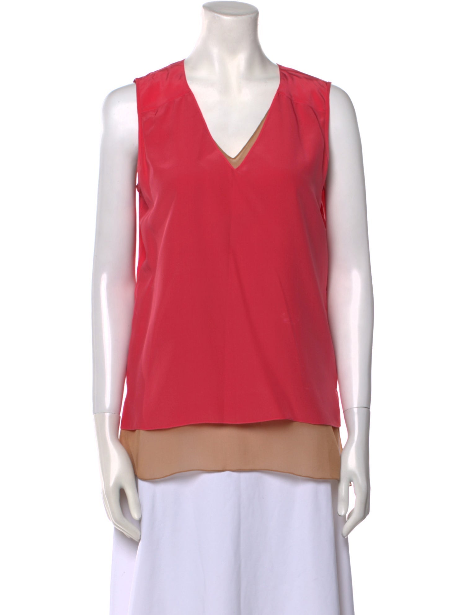 Reed Krakoff Silk V-Neck Top