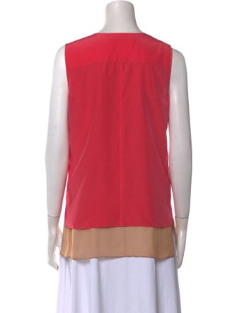 Reed Krakoff Silk V-Neck Top